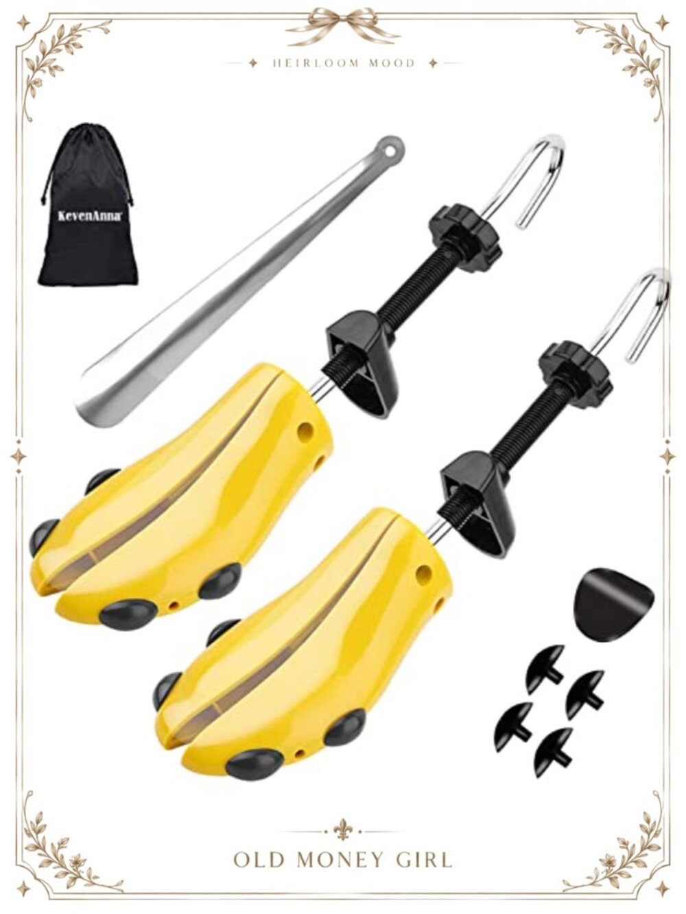 4-Way Shoe Stretcher with Shoe Horn & Bag for Men & Women
